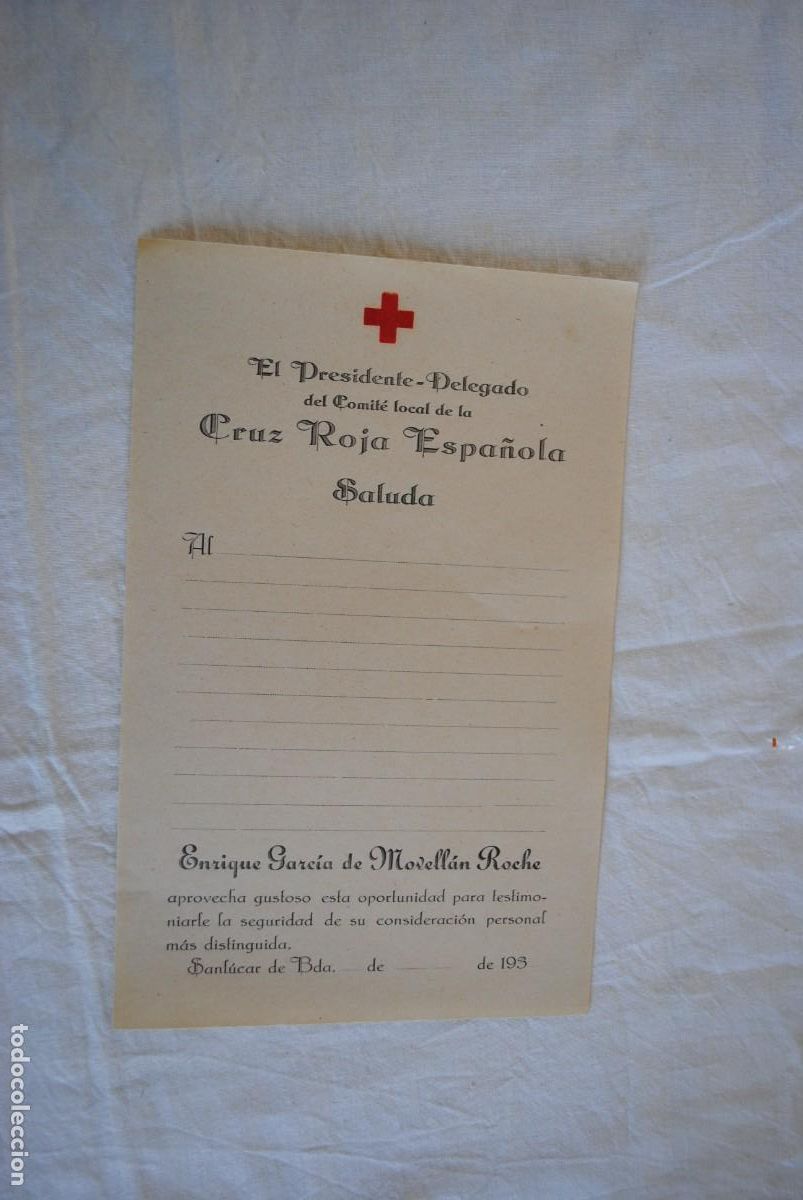 Documentos antiguos: CRUZ ROJA ESPA&Ntilde;OLA SALUDA . - Foto 1