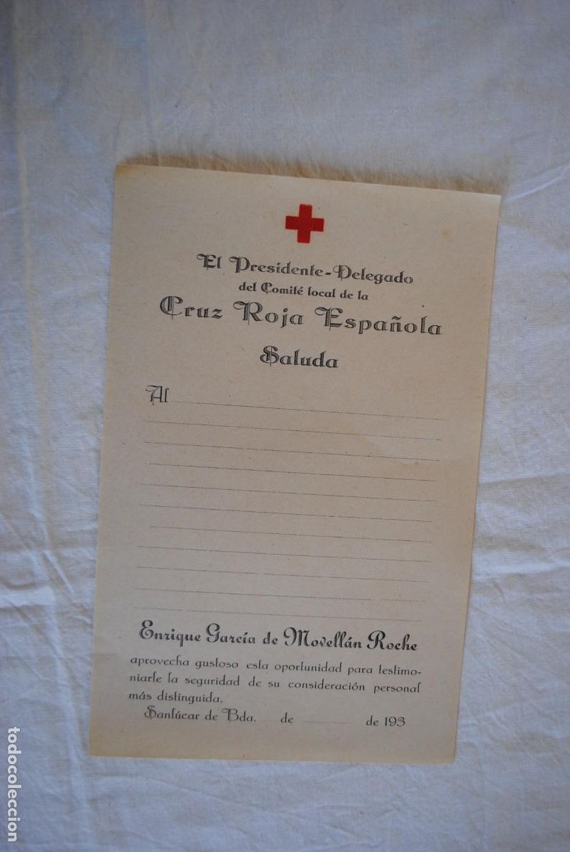 Documentos antiguos: CRUZ ROJA ESPA&Ntilde;OLA SALUDA . - Foto 2
