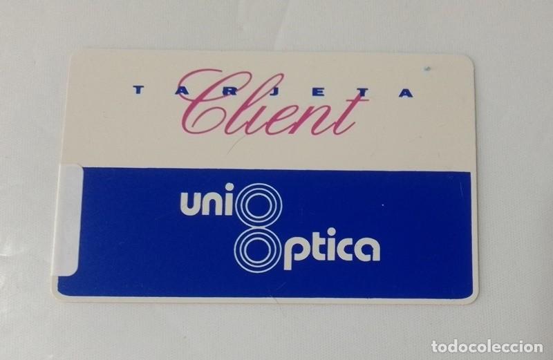 Documentos antiguos: Tarjeta client unioptica - Foto 1
