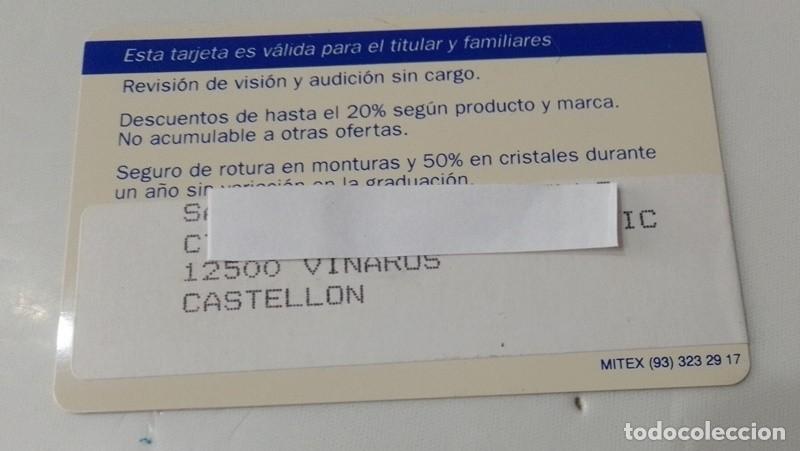 Documentos antiguos: Tarjeta client unioptica - Foto 2