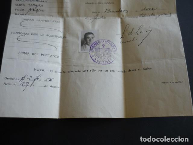 Documentos antiguos: PASAPORTE DIPLOMATICO CONSUL DE LA REPUBLICA DE CUBA EN BURDEOS 1936 - Foto 3