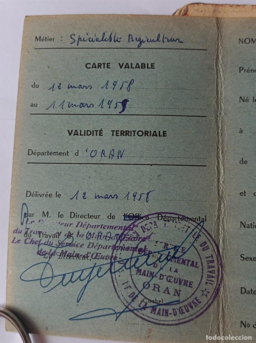 Documentos antiguos: PASAPORTE ESPA&Ntilde;A 1955 INCLUYE DOCUMENTOS FRANCESES - Foto 19