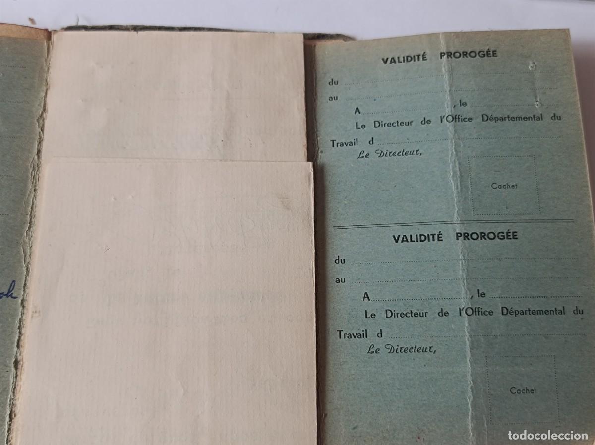 Documentos antiguos: PASAPORTE ESPA&Ntilde;A 1955 INCLUYE DOCUMENTOS FRANCESES - Foto 21