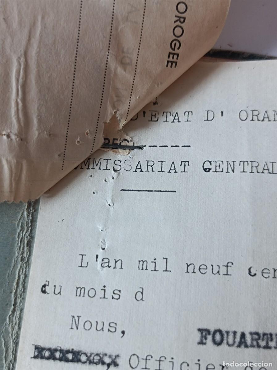 Documentos antiguos: PASAPORTE ESPA&Ntilde;A 1955 INCLUYE DOCUMENTOS FRANCESES - Foto 24