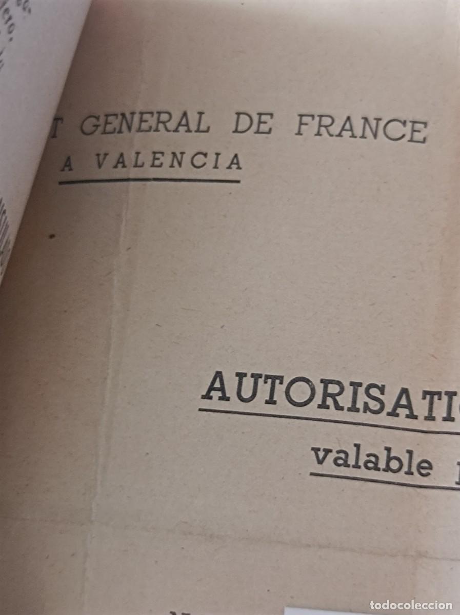 Documentos antiguos: PASAPORTE ESPA&Ntilde;A 1955 INCLUYE DOCUMENTOS FRANCESES - Foto 28