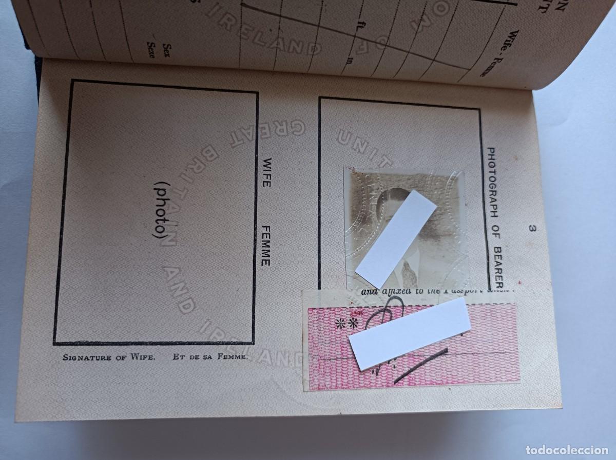 Documentos antiguos: PASAPORTE REINO UNIDO 1929 - Foto 5