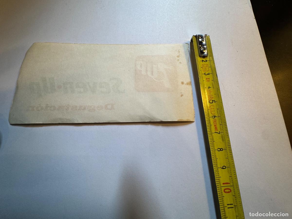Documentos antiguos: SEVEN UP TICKET DEGUSTACI&Oacute;N -ORIGINAL DE &Eacute;POCA / COMPRA M&Iacute;NIMA 5&euro; - Foto 2