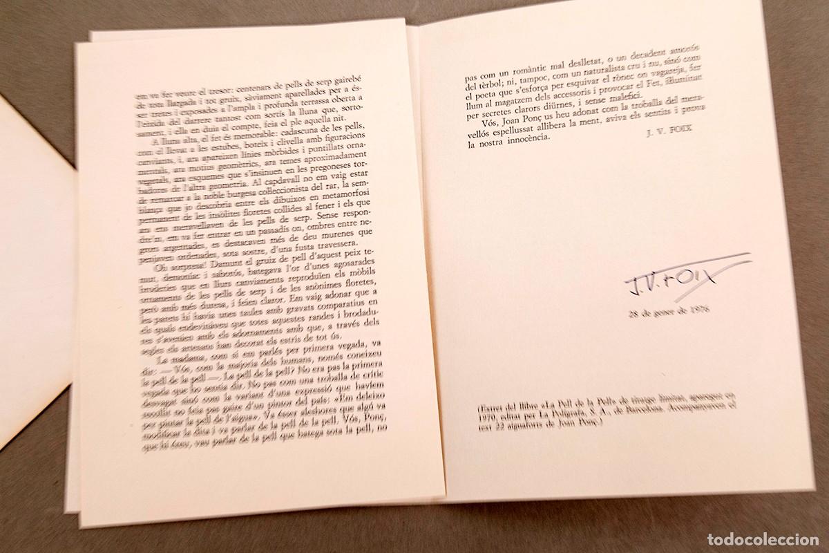 Documentos antiguos: J. V. FOIX - 1975 - NADALA - FIRMADA - Foto 4
