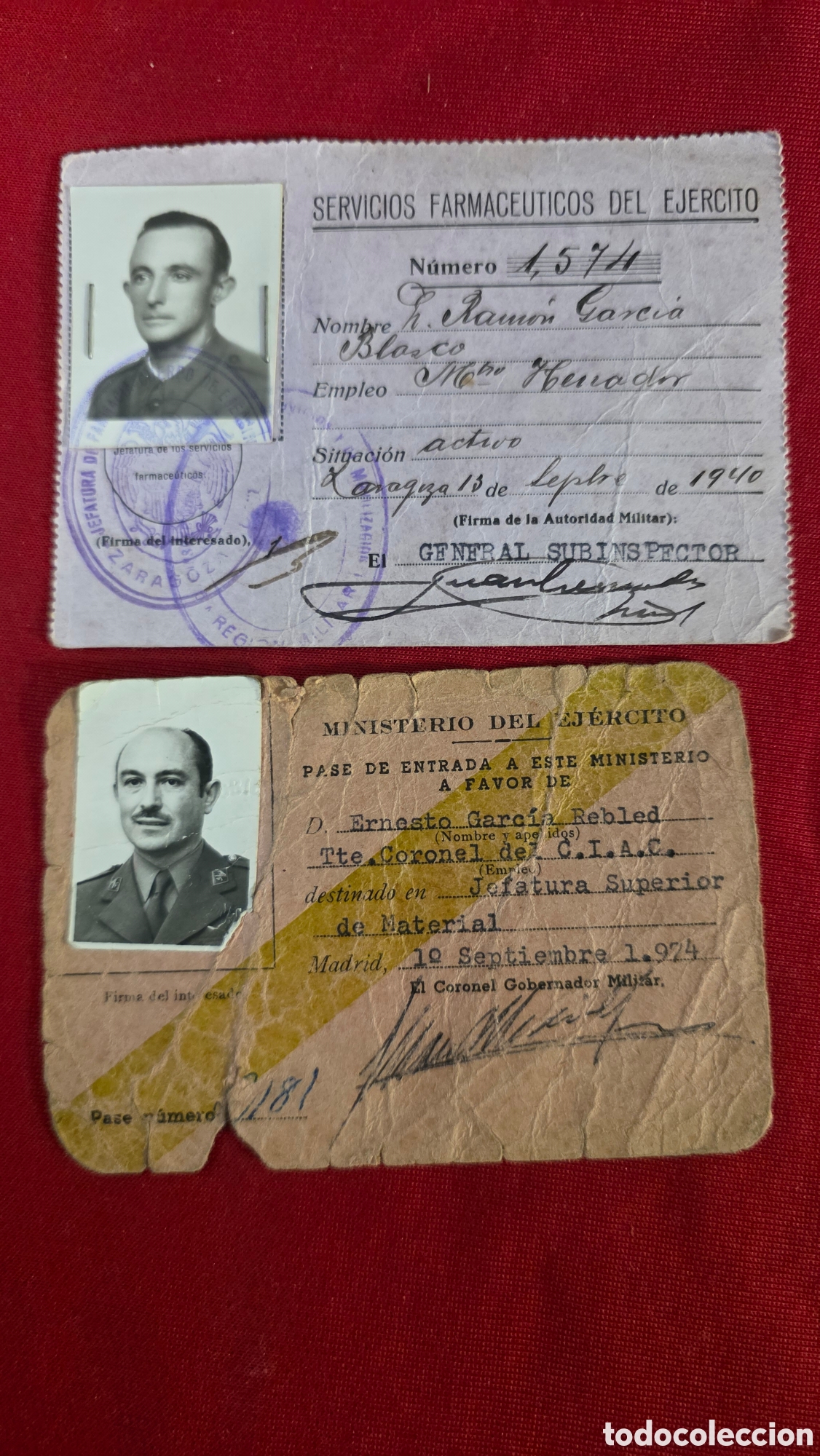 Documentos antiguos: DOCUMETOS MILITARES EJERCITO - Foto 4