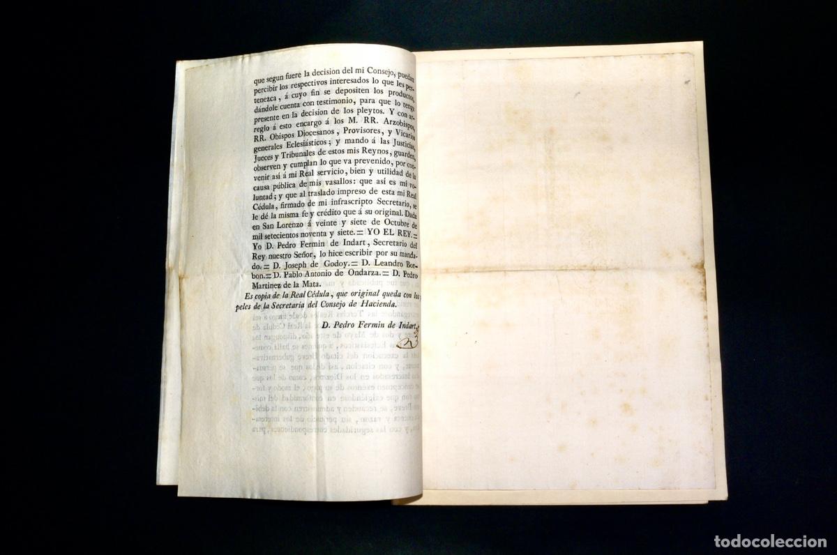 Documentos antiguos: REAL CEDULA DE S.M. MADRID 1797 - Foto 4