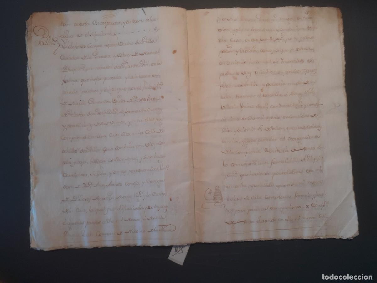 Documentos antiguos: Venta de casa - Nava del Rey ( Valladolid ) - 1782. - Foto 3
