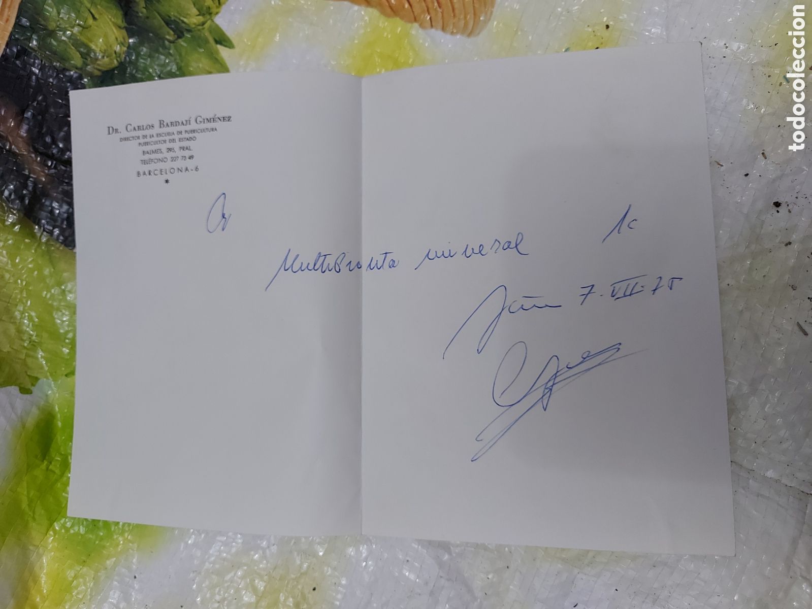 Documentos antiguos: RECETA MEDICA a&ntilde;o 1975