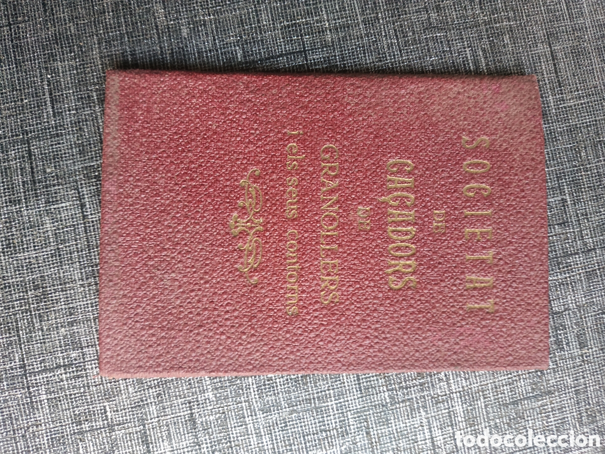 Documentos antiguos: Societat de ca&ccedil;adors , Granollers 1933