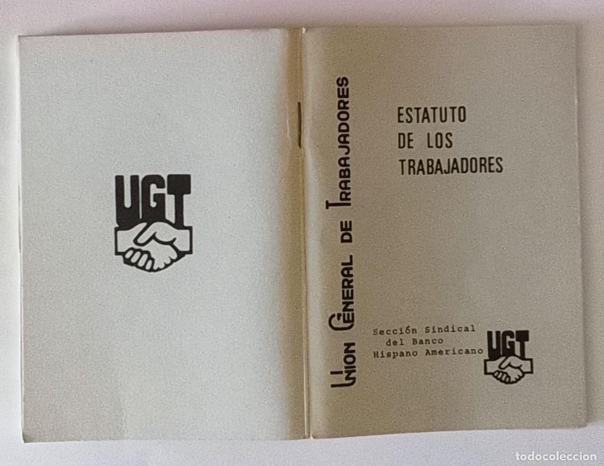 Documentos antiguos: ESTATUTO DE LOS TRABAJADORES UGT-BANCA - Foto 2