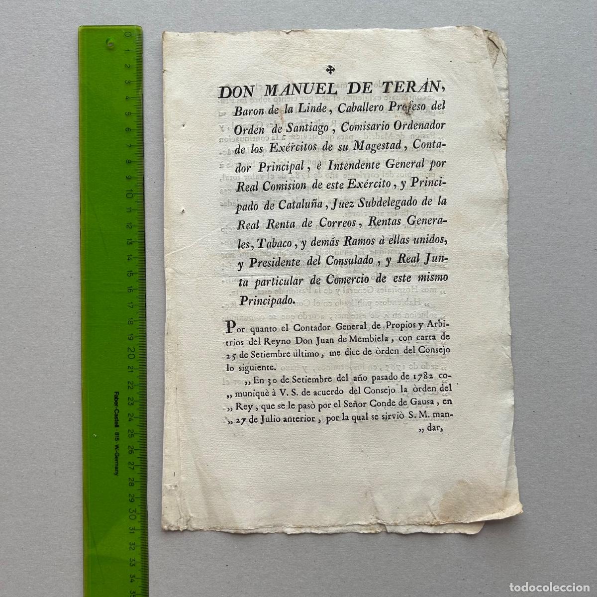 Documentos antiguos: Real C&eacute;dula 1783: Venta de Bienes y Banco Nacional de San Carlos - Carlos III