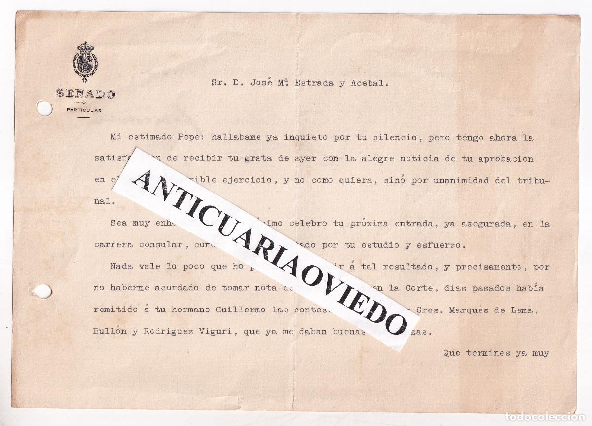 Documentos antiguos: CARTA DEL ARZOBISPO GUISASOLA (OVIEDO, 1852 - TOLEDO, 1920). 1919. ASTURIAS
