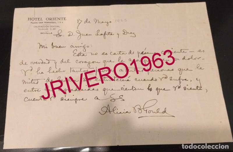 Documentos antiguos: 1925, CARTA FIRMADA POR LA AMERICANISTA E HISPANISTA ALICE GOULD, MUY RARA