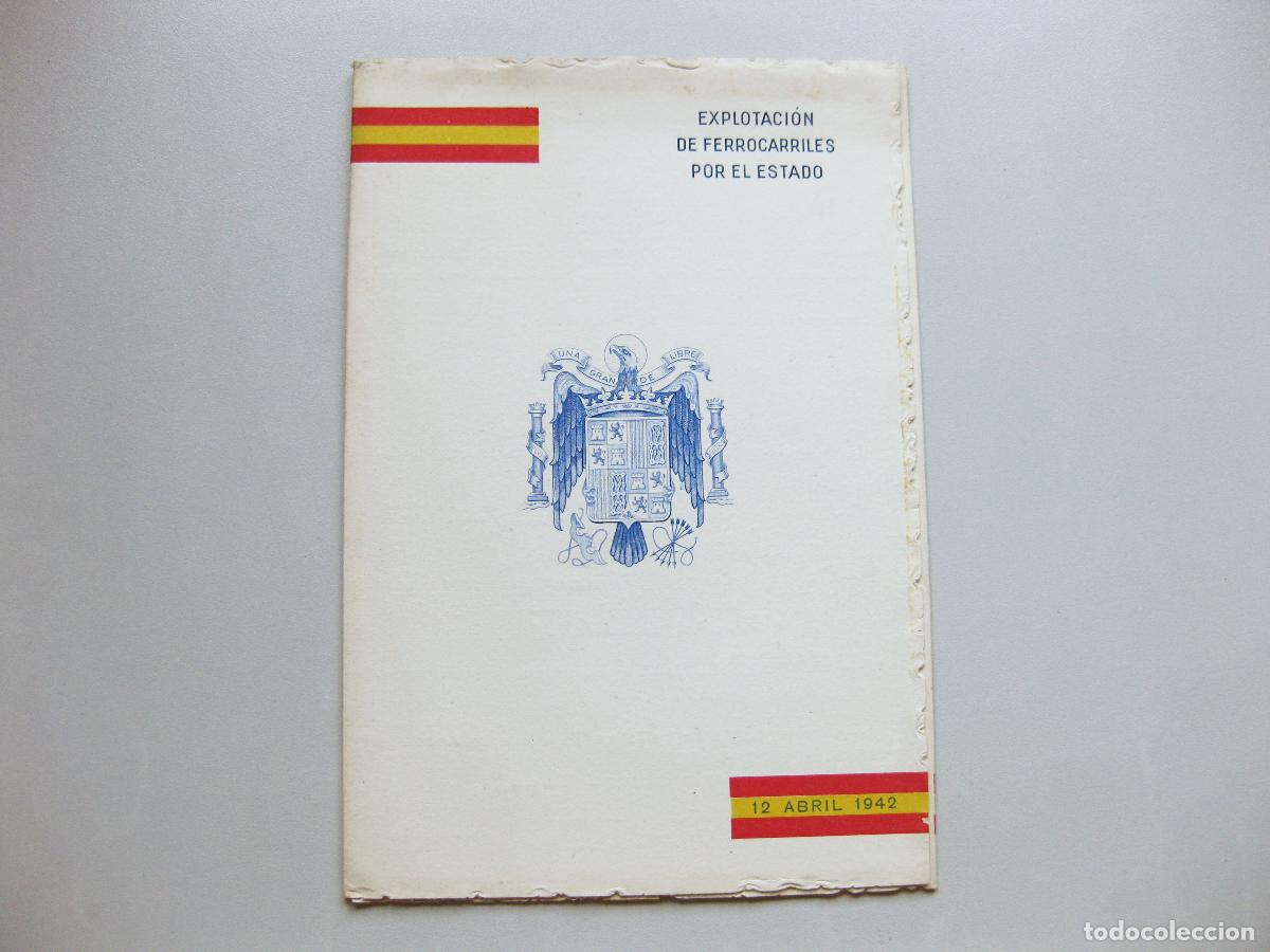 Documentos antiguos: INVITACI&Oacute;N A LA REANUDACI&Oacute;N DEL SERVICIO FERROVIARIO DE CALAHORRA A ARNEDO. 1942. FERROCARRILES