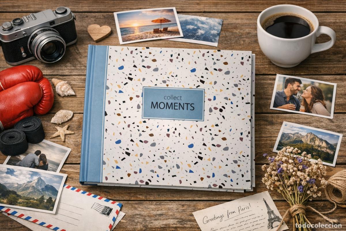 Documentos antiguos: &Aacute;lbum de recuerdos con tapa coloreada