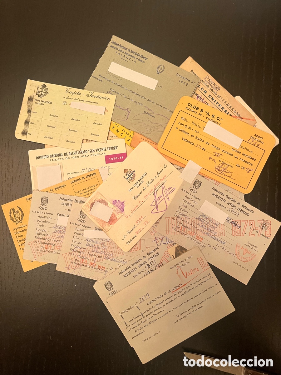 Documentos antiguos: Lote carnets antiguos carton