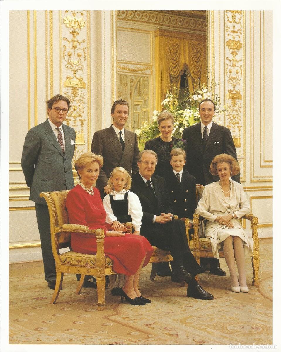 Documentos antiguos: B&eacute;lgica. Fam&iacute;lia Real. Reyes. Fotograf&iacute;a en papel. INBEL. Bruselas. 25x20 cm. 1997.