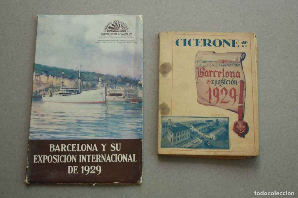 Documentos antiguos: 2 cat&aacute;logos de la Exposici&oacute;n Internacional en Barcelona, 1929