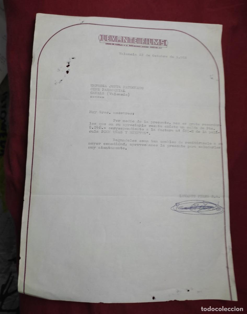 Documentos antiguos: aviso de pago - Levante Films - 1982 - Foto 1