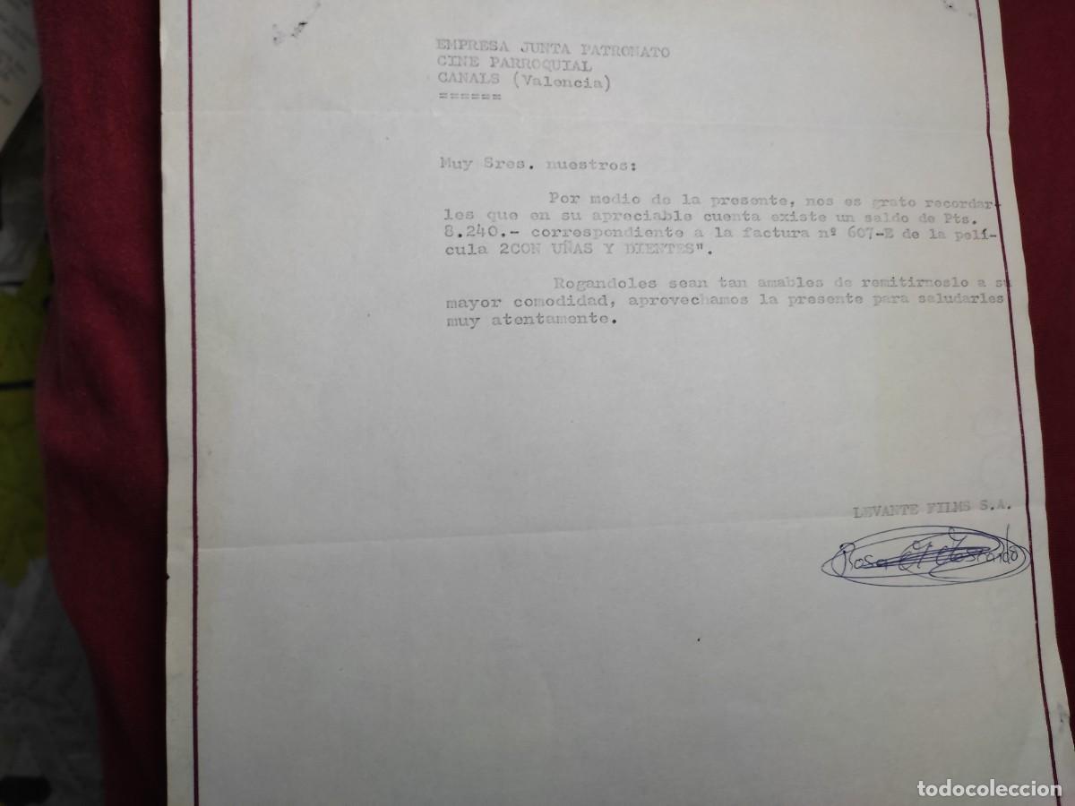 Documentos antiguos: aviso de pago - Levante Films - 1982 - Foto 3