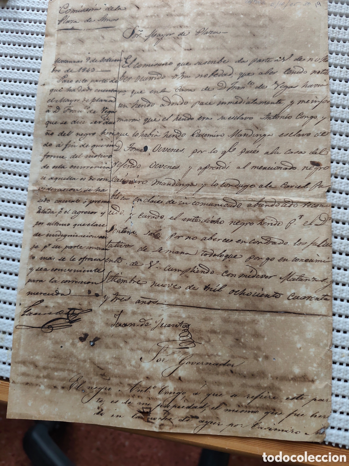 Documentos antiguos: 26-902 HERIDOS ENTRE DOS NEGROS