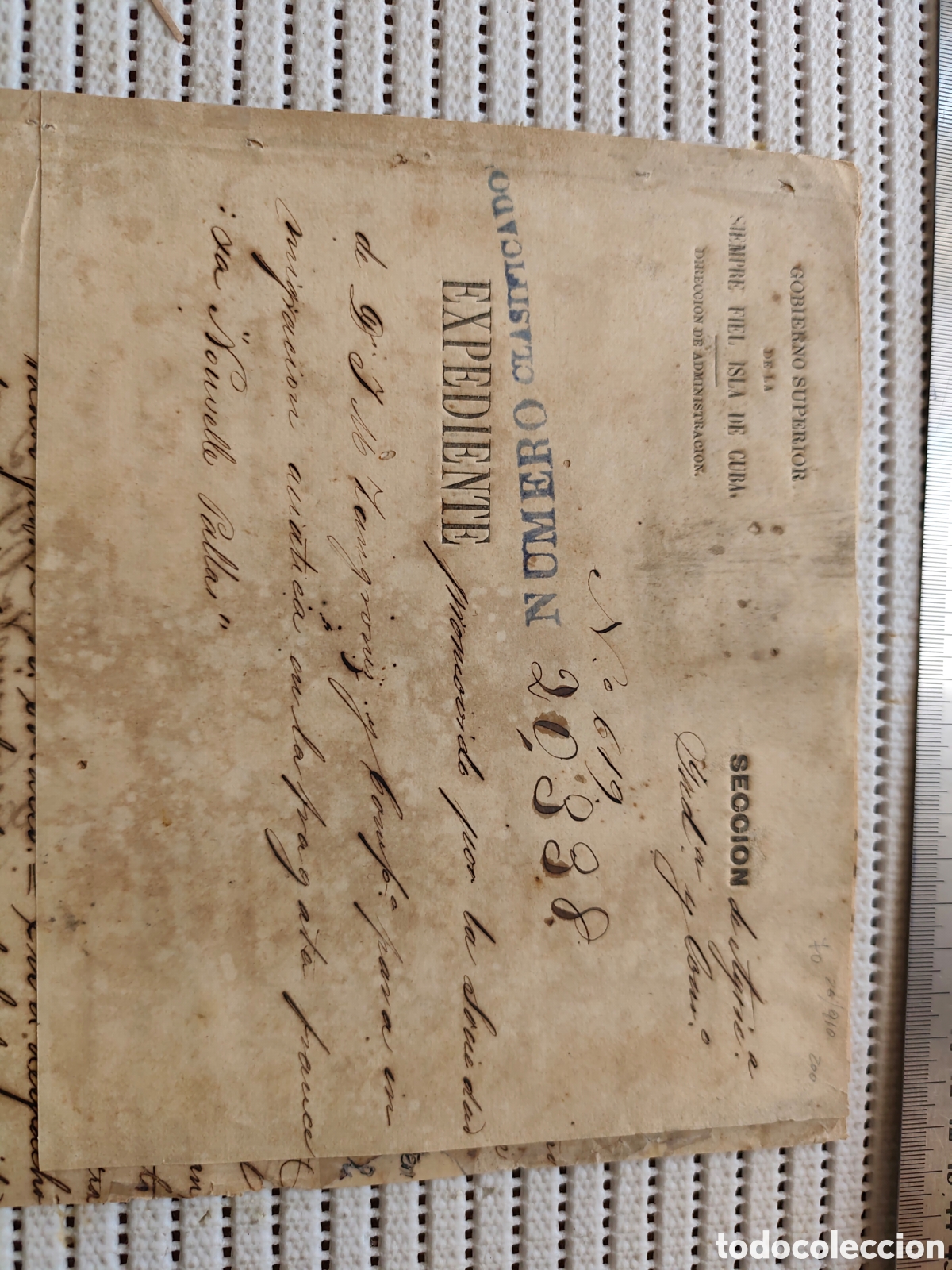Documentos antiguos: 26-910 EXPEDIENTE SOBRE LA FRAGATA NENVELLE QUE CONDUCE 192 CHINOS.