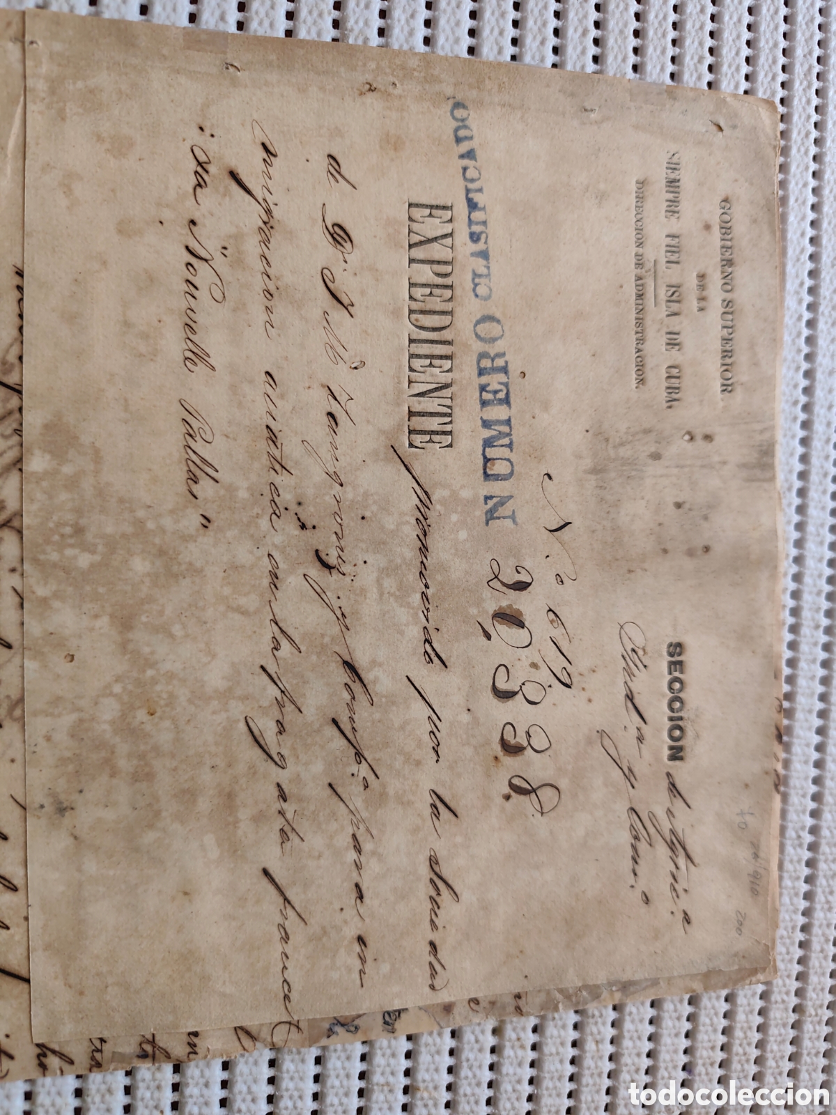 Documentos antiguos: 26-910 EXPEDIENTE SOBRE LA FRAGATA &rdquo;NENVELLE&rdquo; CONDUCE 192 CHINOS.