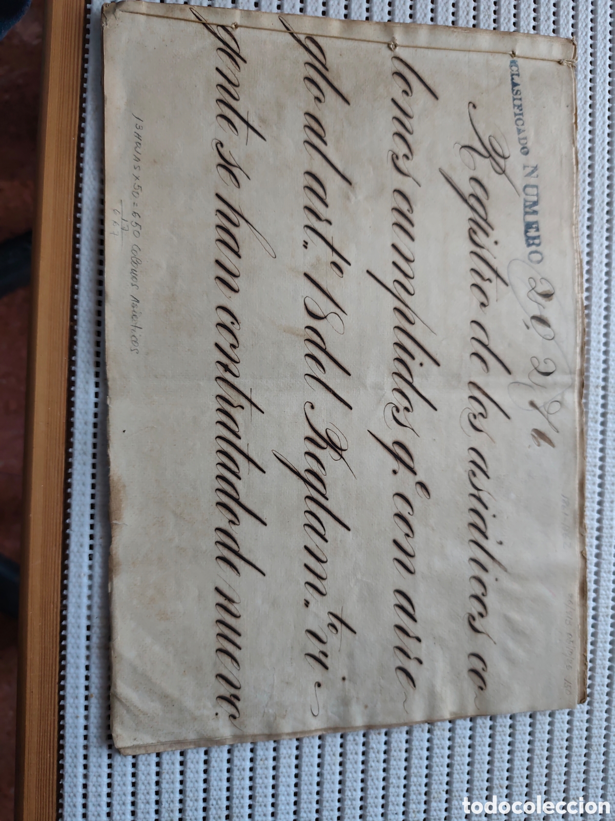 Documentos antiguos: 26-913 REGISTRO DE LOS COLONOS ASIATICOS CUMPLIDOS.