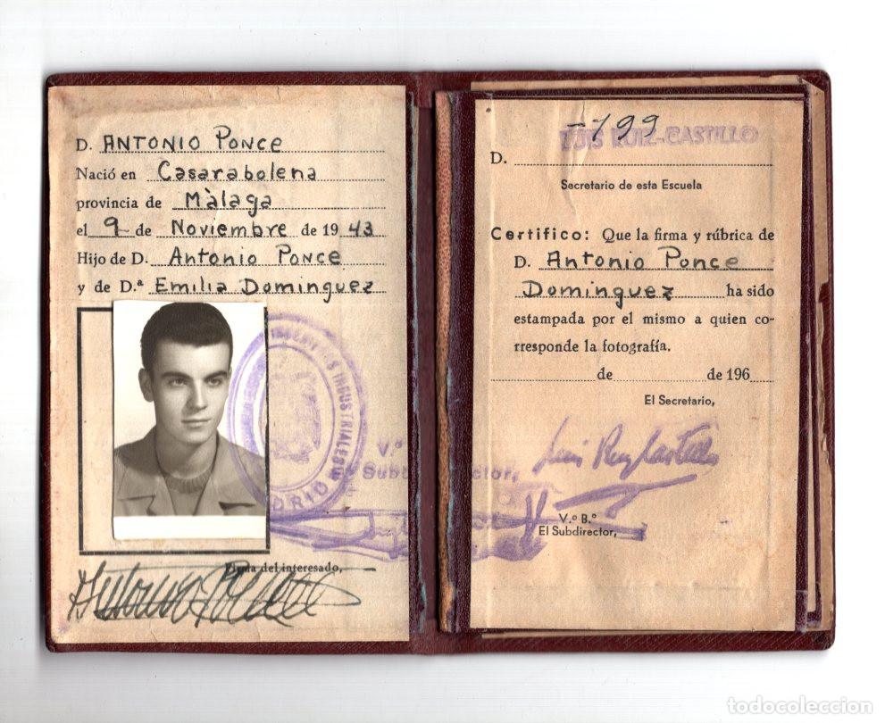 Documenti antichi: CARNET. ESCUELA ESPECIAL DE INGENIEROS INDUSTRIALES.