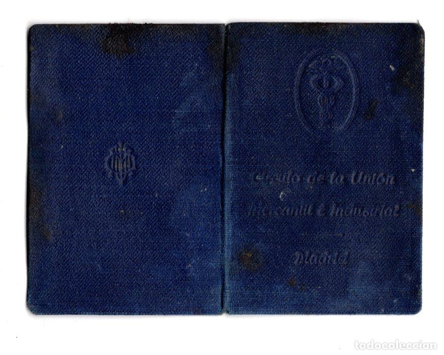 Documentos antiguos: CARNET C&Iacute;RCULO DE LA UNI&Oacute;N MERCANTIL E INDUSTRIAL, MADRID. - Foto 2