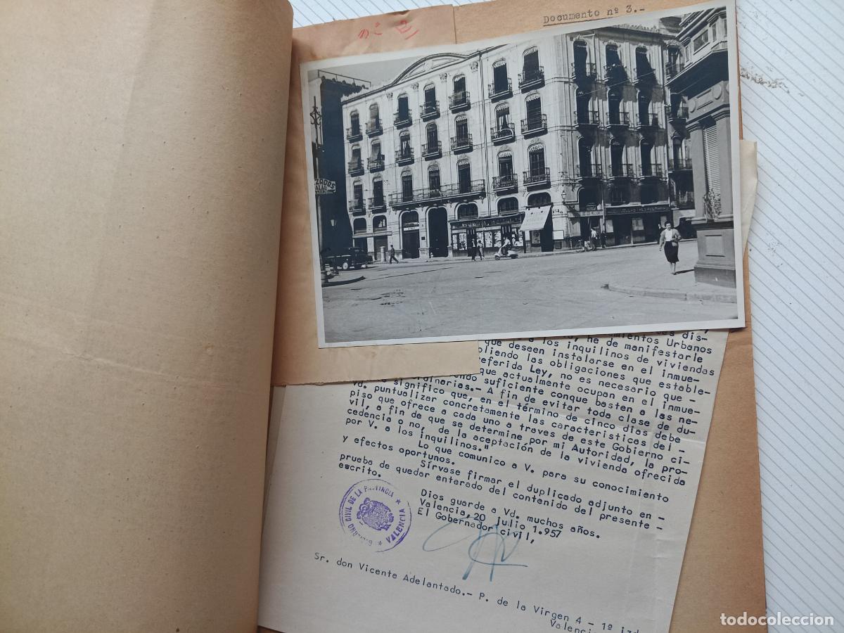 Documentos antiguos: Valencia. Casa de Plaza de la Virgen 4. Expediente de ruina al Gobernador Civil 1957