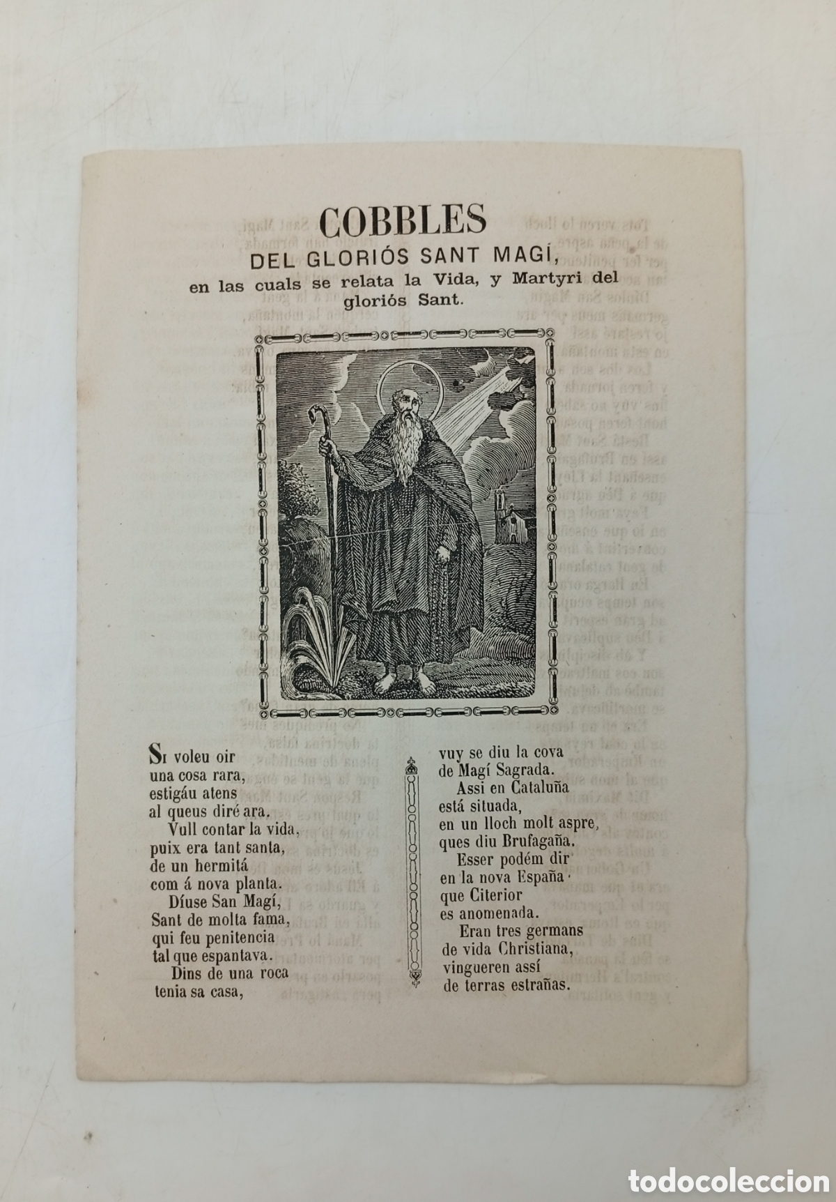 Documenti antichi: Cobles de Sant Mag&iacute; 1876 Tarragona