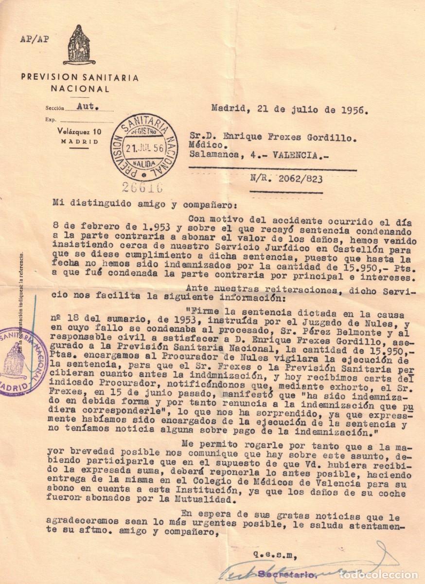 Documentos antiguos: :::: JJ50 - DOCUMENTO PREVISION SANITARIA NACIONAL - 1956