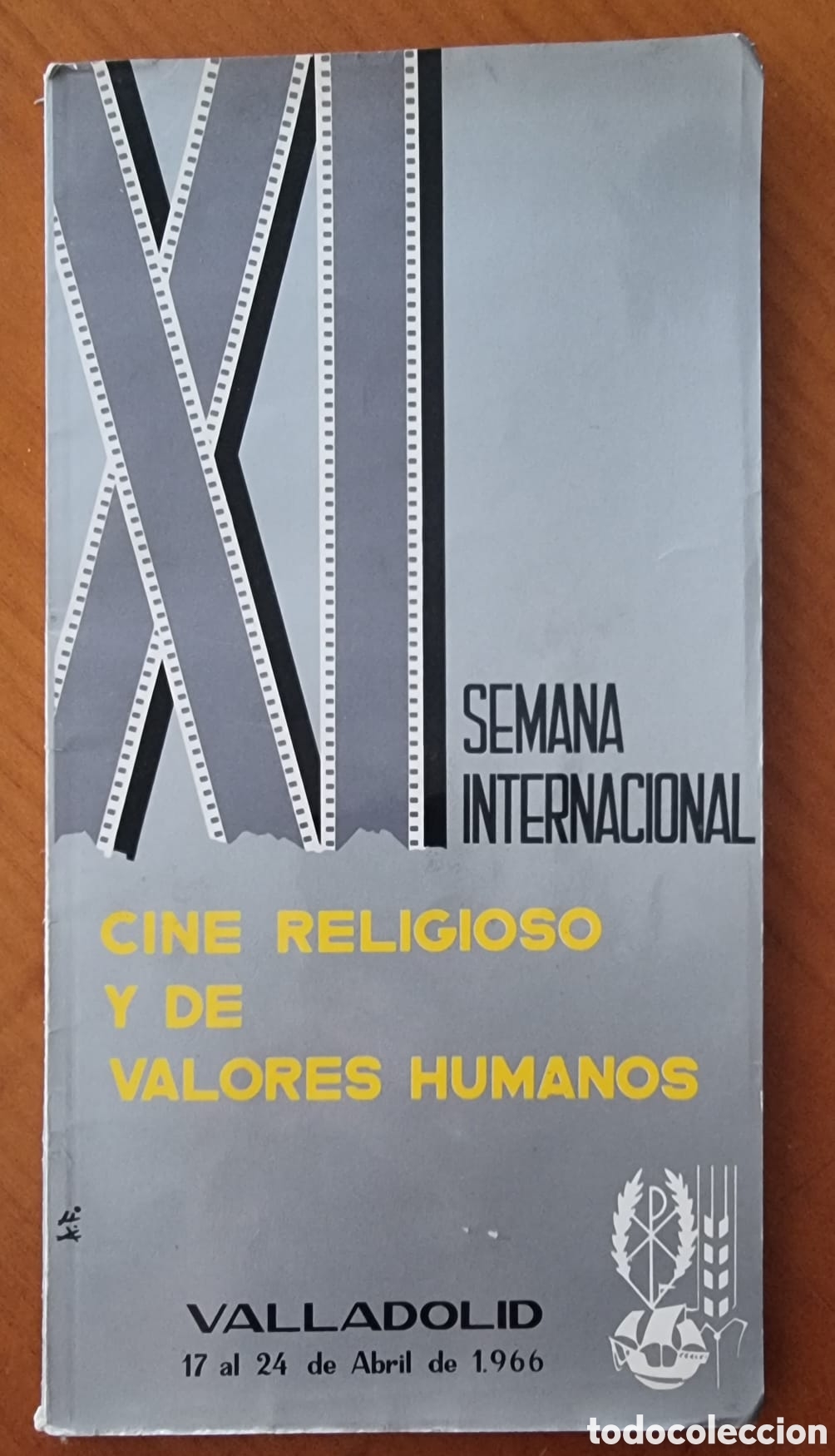 Documentos antiguos: Valladolid Gu&iacute;a Semana Cine Religioso 1966 original rara