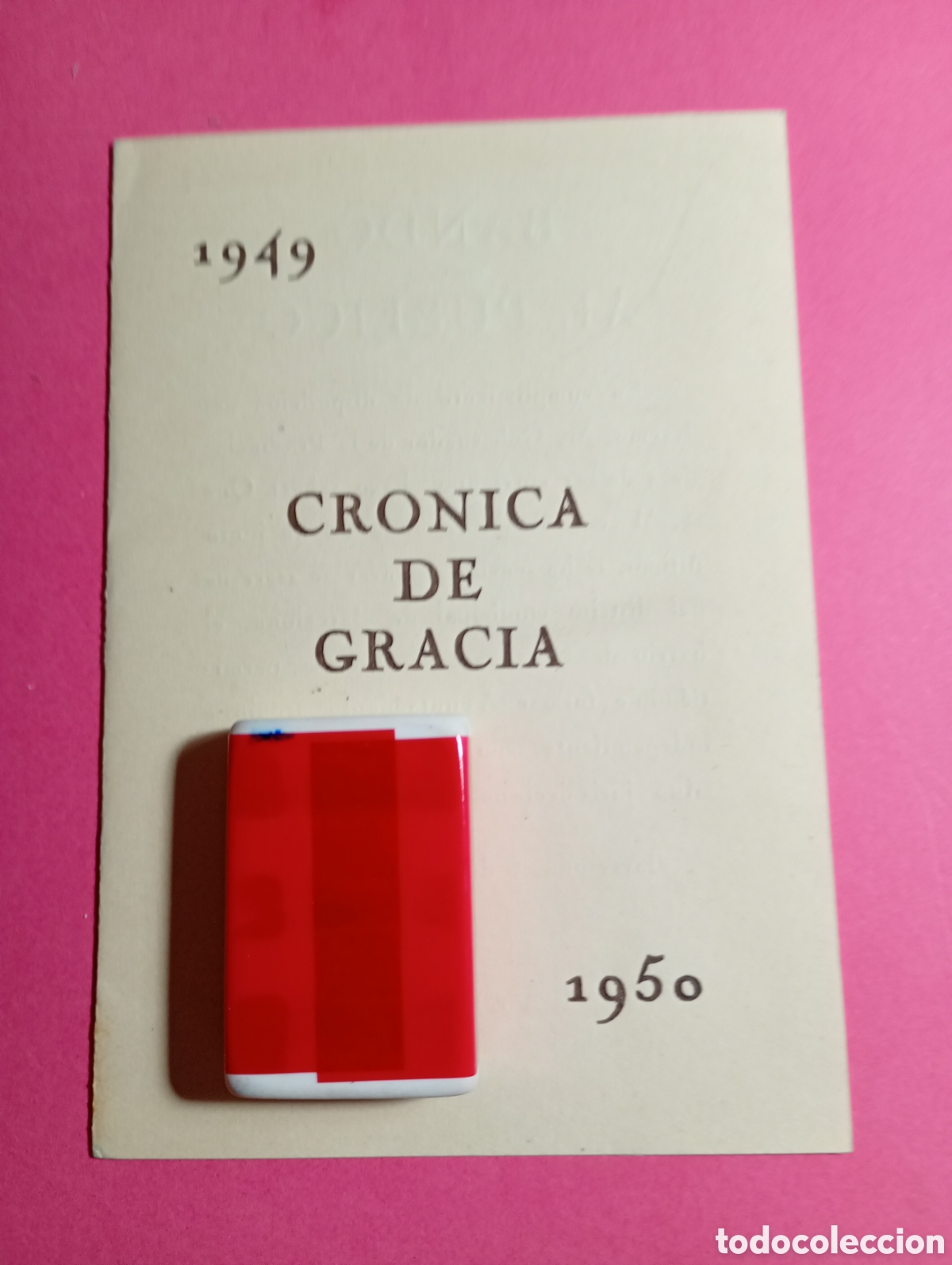 Documentos antiguos: ''CR&Oacute;NICA DE GRACIA'' 1949 - 1950 REPRODUCCI&Oacute;N DEL BANDO DE SEGREGACI&Oacute;N 6/7/1850