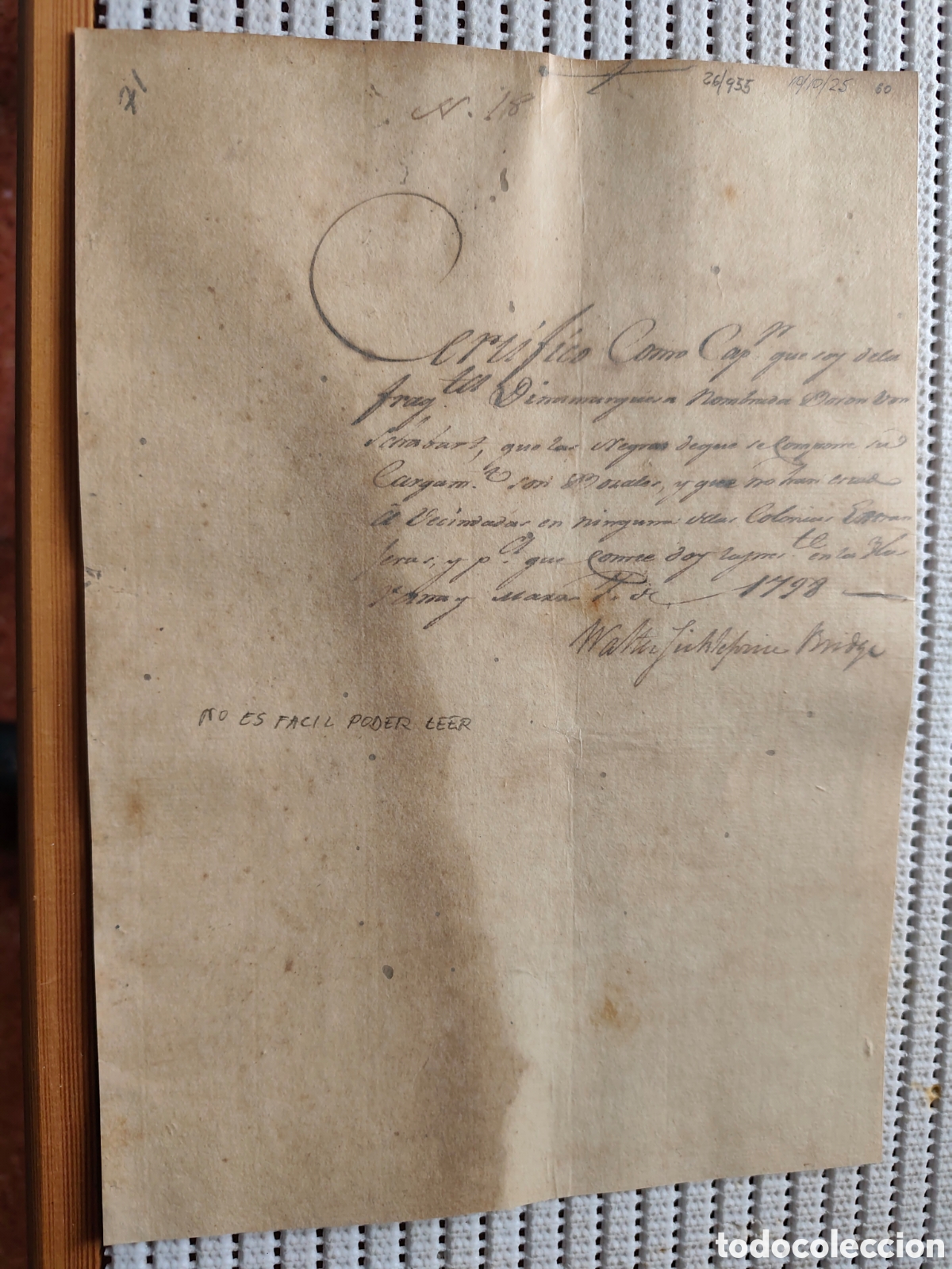 Documentos antiguos: 26-955 LA FRAGATA DINAMARQUESA NOMBRADA&rdquo;BARON VON SCHABART&rdquo;CONDUCE BOZALES.