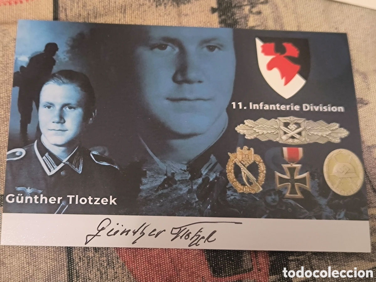 Documentos antiguos: Aut&oacute;grafo de G&uuml;nther Tlotzek