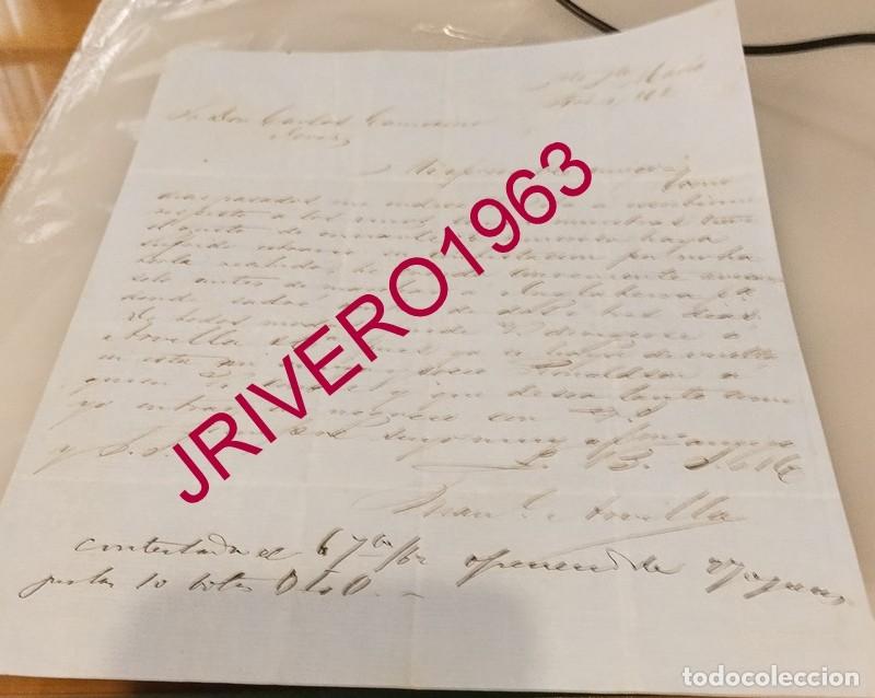 Documentos antiguos: EL PUERTO DE SANTA MARIA, 1862, CARTA SOBRE NEGOCIOS DE VINOS