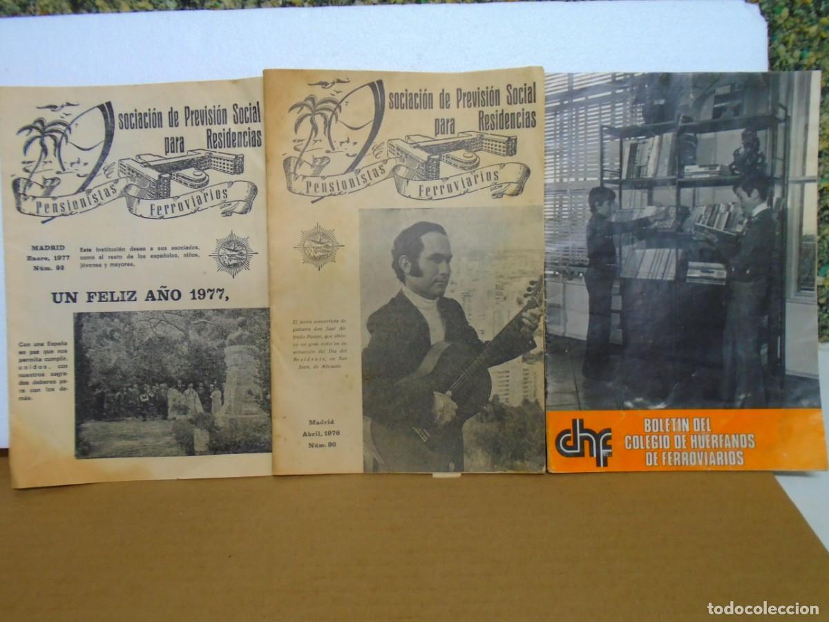 Documentos antiguos: BOLETINES DEL COLEGIO DE HUERFANOS DE FERROVIARIOS Y PENSIONISTAS 1975/76.