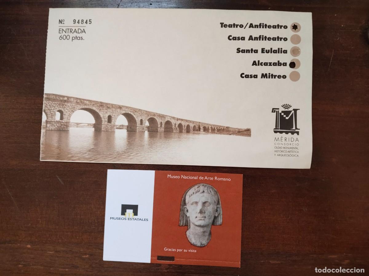 Old Documents: 2 entradas Museos y Monumentos de M&eacute;rida.