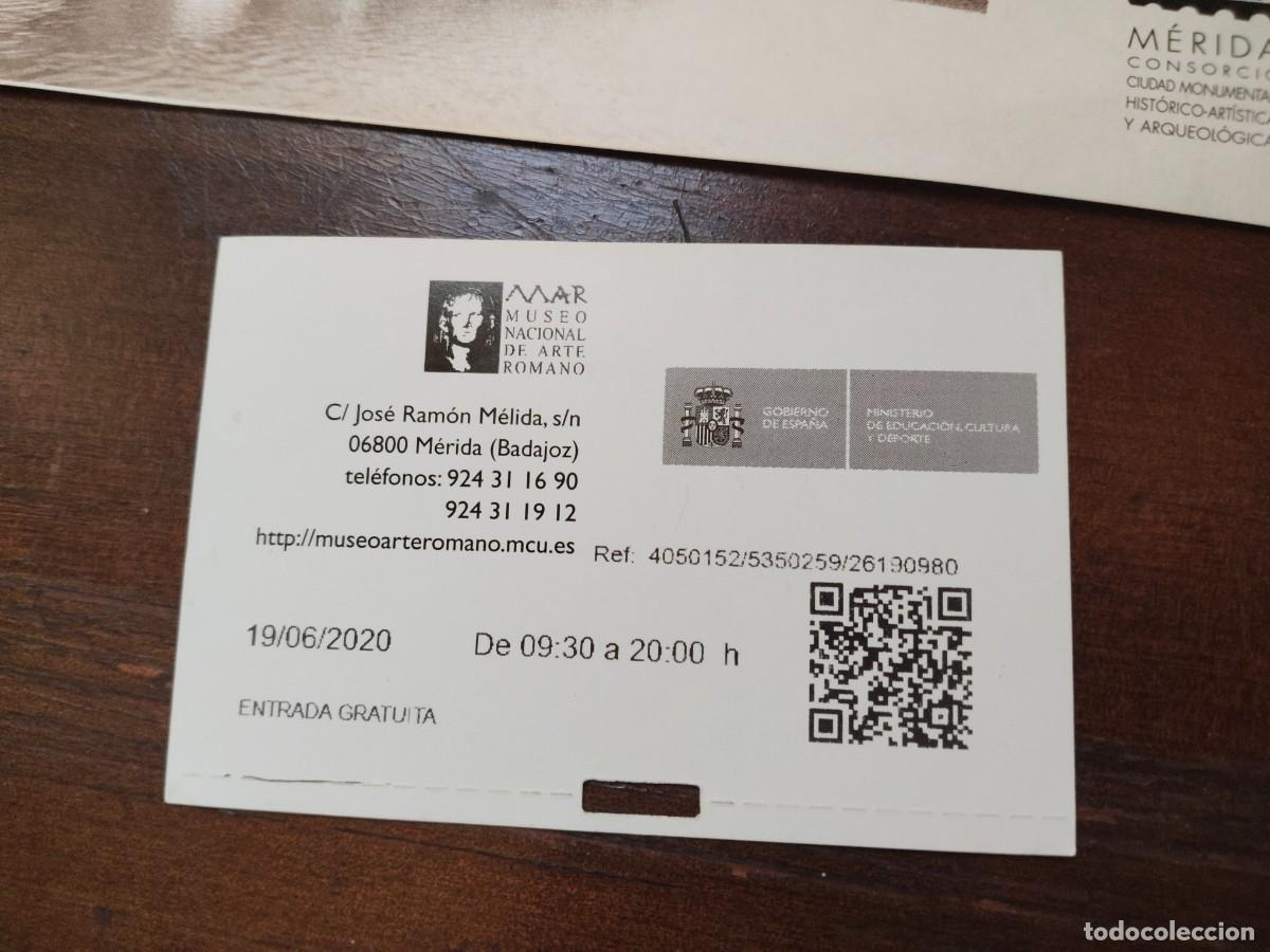 Documentos antiguos: 2 entradas Museos y Monumentos de M&eacute;rida. - Foto 5