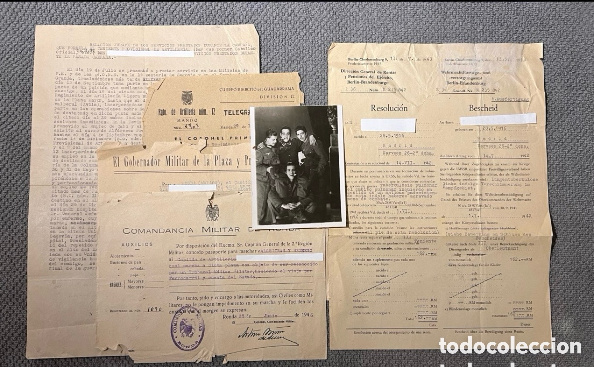 Documents Anciens: GUERRA CIVIL del frente de Segovia al frente de Rusia DIVISI&Oacute;N AZUL, expedientes de un Divisionario&hellip;