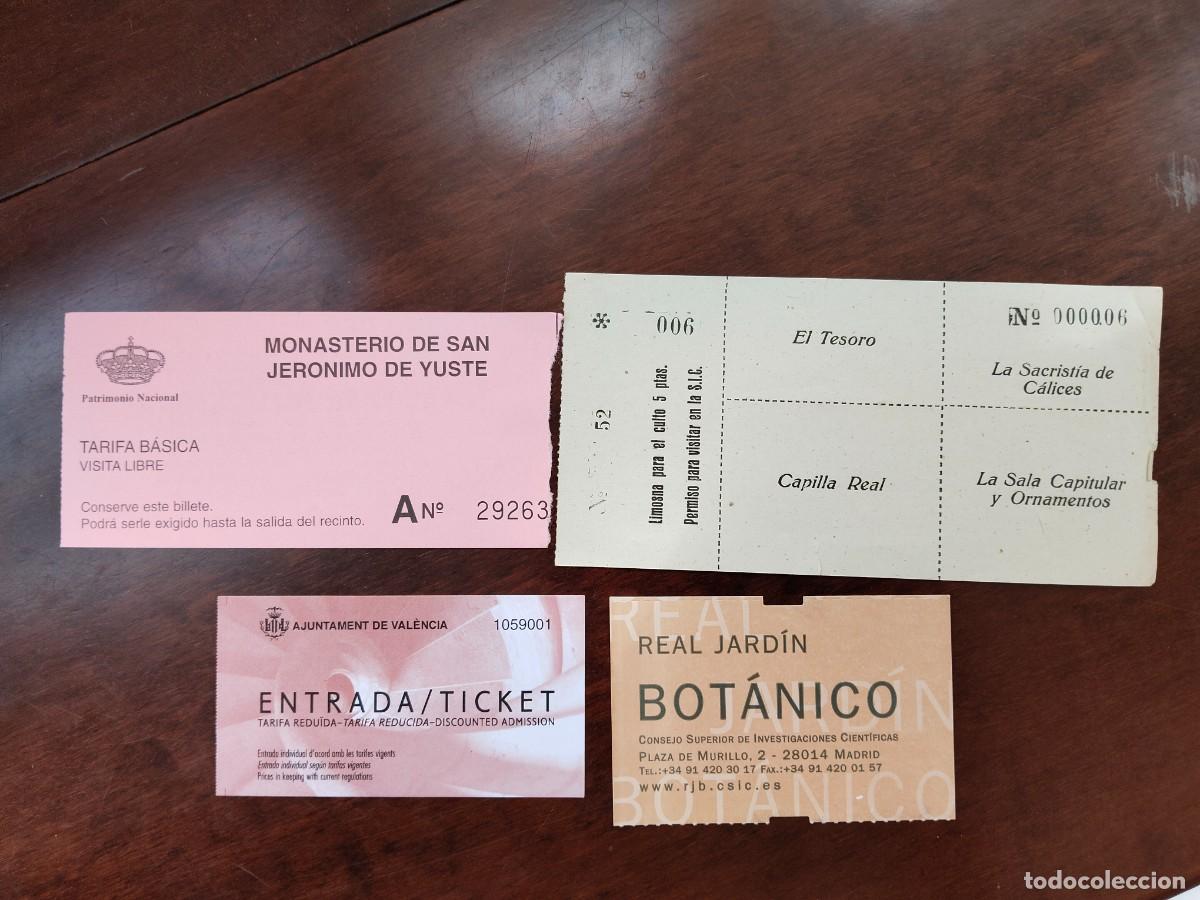 Documenti antichi: 4 entradas. Monasterio de Yuste, Lonja de la Seda, Jard&iacute;n Bot&aacute;nico...