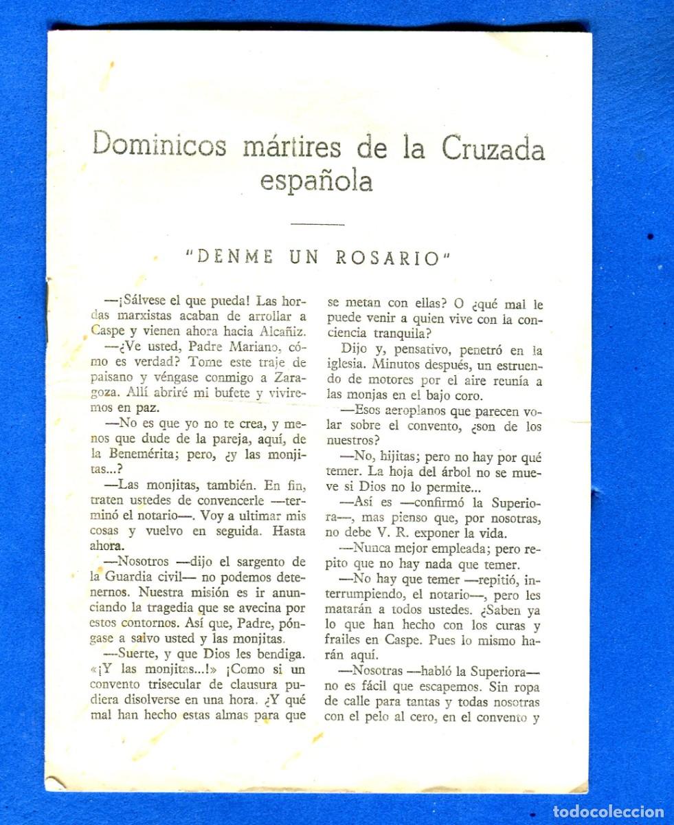 Alte Dokumente: DOCUMENTO DOMINICOS MARTIRES DE LA CRUZADA ESPA&Ntilde;OLA