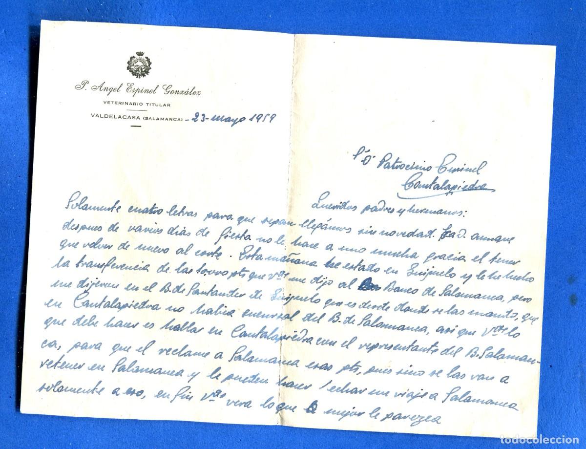 Documents Anciens: CARTA DE VALDELACASA SALAMANCA A CANTALAPIEDRA SALAMANCA