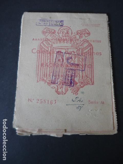 Documenti antichi: CARTILLA DE RACIONAMIENTO MADRID 1952
